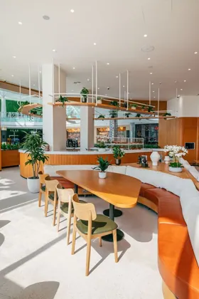 Interior of Joud Coffee, high key light. Food photography in Dubai by Artur Begel