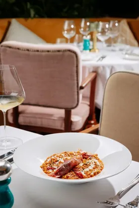 Dish at Signor Sassi, editorial light. Food photography in Dubai by Artur Begel