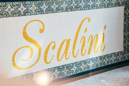 Interior of Scalini, high key light. Food photography in Dubai by Artur Begel
