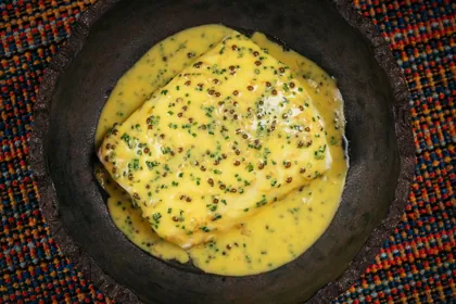 Dish at Sushi Samba, hard flash light. Food photography in Dubai by Artur Begel