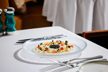 Dish at Signor Sassi, editorial light. Food photography in Dubai by Artur Begel