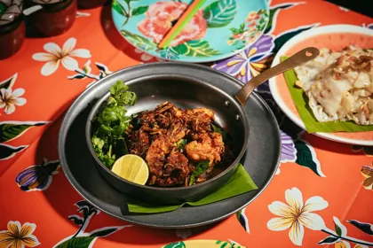Dish at SipSong, hard flash light. Food photography in Dubai by Artur Begel