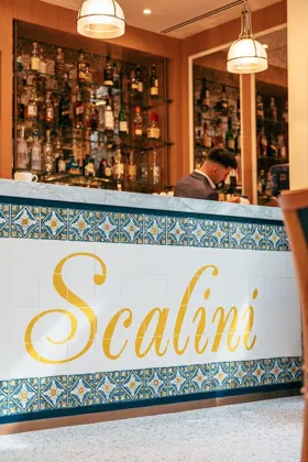 Interior of Scalini, editorial light. Food photography in Dubai by Artur Begel