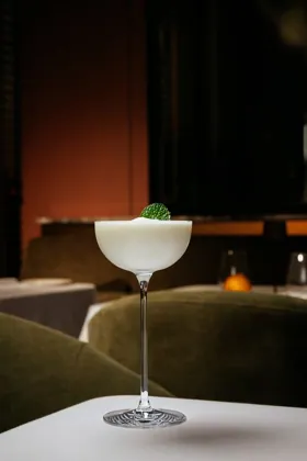 Drink at La Famiglia restaurant, low key light. Food photography in Dubai by Artur Begel