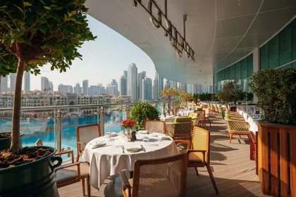 Interior of Novikov, editorial light. Food photography in Dubai by Artur Begel