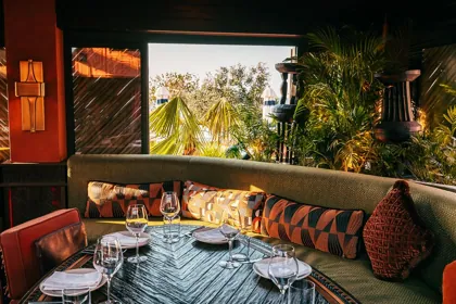 Interior of INA, low key light. Food photography in Dubai by Artur Begel