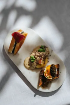 Dish at Sirene by Gaia, natural light. Food photography in Dubai by Artur Begel