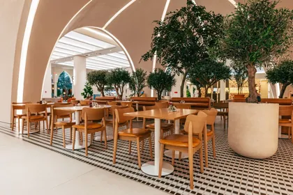 Interior of Joud Coffee, editorial light. Food photography in Dubai by Artur Begel
