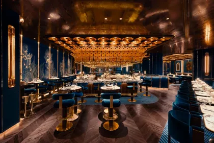 Interior of Isabel, low key light. Food photography in Dubai by Artur Begel