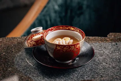 Dish at Kigo, low key light. Food photography in Dubai by Artur Begel
