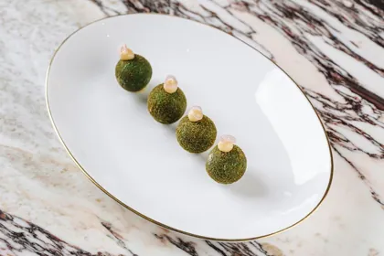 Dish at Isabel, high key light. Food photography in Dubai by Artur Begel