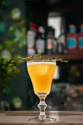 Drink at Isola, low key light. Food photography in Dubai by Artur Begel