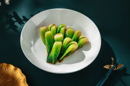Dish at MEI, hard flash light. Food photography in Dubai by Artur Begel