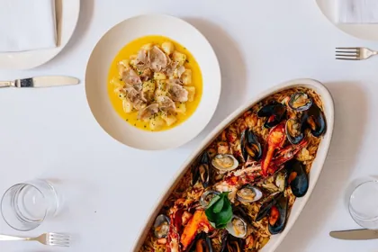 Dish at GAIA, editorial light. Food photography in Dubai by Artur Begel