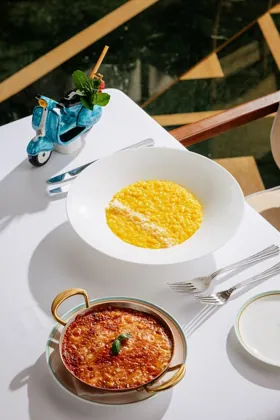 Dish at Signor Sassi, editorial light. Food photography in Dubai by Artur Begel
