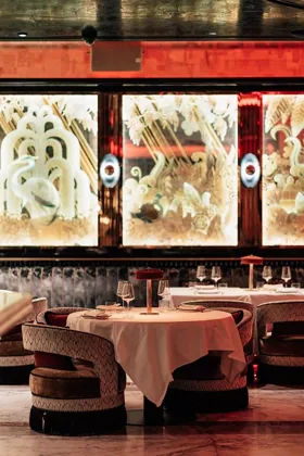 Interior of Adaline, editorial light. Food photography in Dubai by Artur Begel