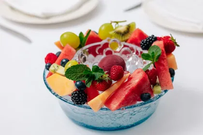 Dish at GAIA, high key light. Food photography in Dubai by Artur Begel