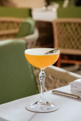 Drink at Novikov, editorial light. Food photography in Dubai by Artur Begel