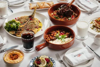 Dish at Novikov, editorial light. Food photography in Dubai by Artur Begel