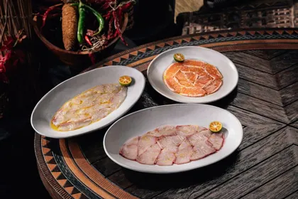 Dish at INA, low key light. Food photography in Dubai by Artur Begel