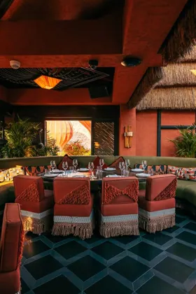 Interior of INA, low key light. Food photography in Dubai by Artur Begel