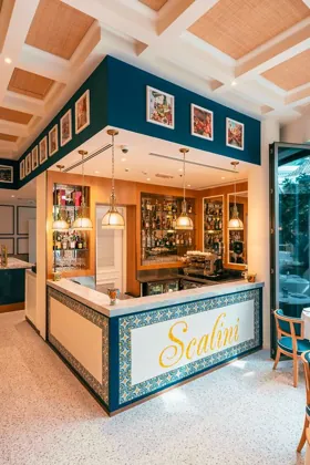 Interior of Scalini, editorial light. Food photography in Dubai by Artur Begel