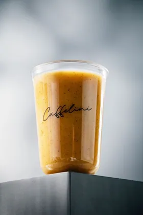 Drink at Caffelini, hard flash light. Food photography in Dubai by Artur Begel