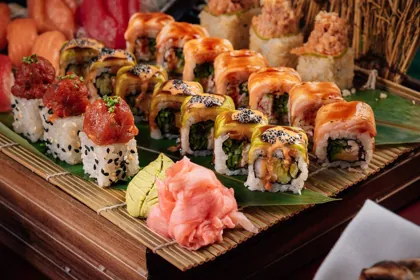 Dish at Ciel Hotel, hard flash light. Food photography in Dubai by Artur Begel