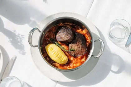 Dish at GAIA, hard flash light. Food photography in Dubai by Artur Begel