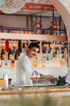 Interior of Sirene by Gaia, editorial light. Food photography in Dubai by Artur Begel