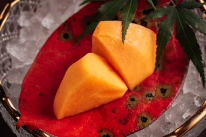 Dish at Kigo, hard flash light. Food photography in Dubai by Artur Begel