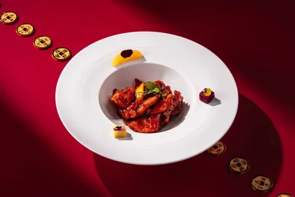 Dish at Moli, hard flash light. Food photography in Dubai by Artur Begel