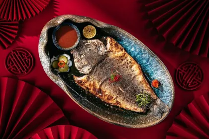 Dish at Moli, low key light. Food photography in Dubai by Artur Begel