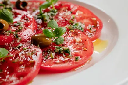 Dish at Novikov, hard flash light. Food photography in Dubai by Artur Begel