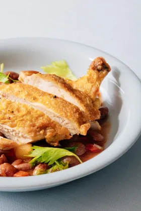 Dish at GAIA, high key light. Food photography in Dubai by Artur Begel