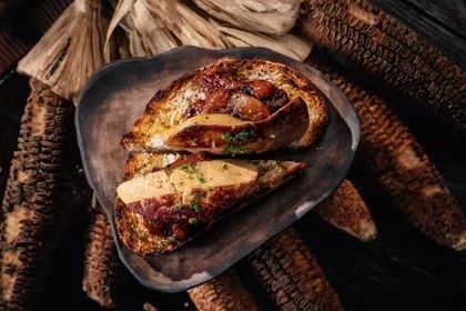 Dish at INA, low key light. Food photography in Dubai by Artur Begel