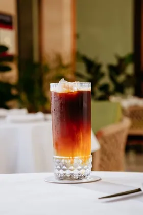Drink at Novikov, hard flash light. Food photography in Dubai by Artur Begel
