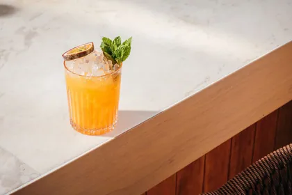 Drink at Isola, editorial light. Food photography in Dubai by Artur Begel