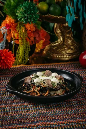 Dish at Sushi Samba, low key light. Food photography in Dubai by Artur Begel