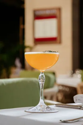 Drink at Novikov, editorial light. Food photography in Dubai by Artur Begel