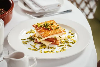 Dish at Novikov, high key light. Food photography in Dubai by Artur Begel