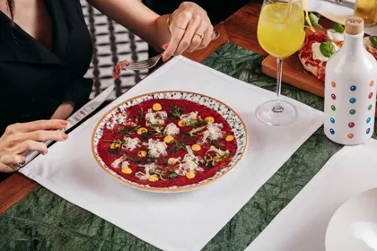Dish at Isola, editorial light. Food photography in Dubai by Artur Begel