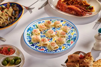 Dish at Scalini, hard flash light. Food photography in Dubai by Artur Begel