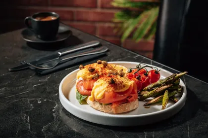 Dish at Joe's Backyard, low key light. Food photography in Dubai by Artur Begel