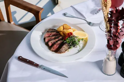 Dish at Novikov, natural light. Food photography in Dubai by Artur Begel