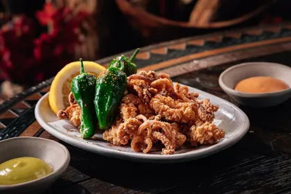 Dish at INA, low key light. Food photography in Dubai by Artur Begel