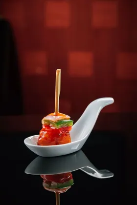 Dish at Shanghai Me, low key light. Food photography in Dubai by Artur Begel