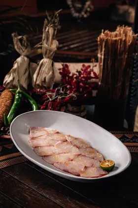 Dish at INA, low key light. Food photography in Dubai by Artur Begel