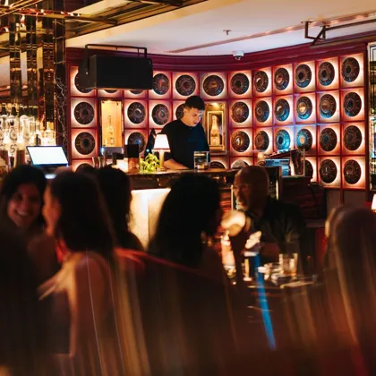 Interior of GAIA, low key light. Food photography in Dubai by Artur Begel