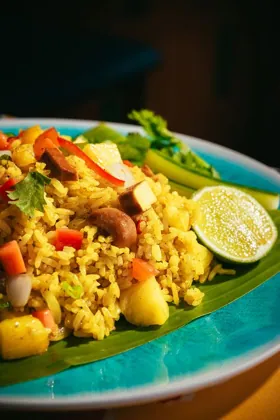 Dish at SipSong, hard flash light. Food photography in Dubai by Artur Begel